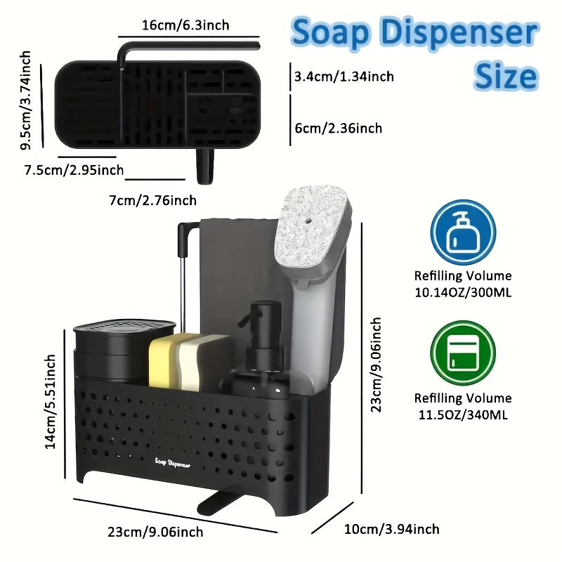 4-in-1 Soap Dispenser & Sink Organizer