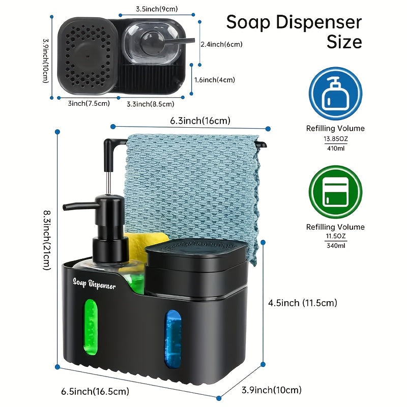 4-in-1 Soap Dispenser & Sink Organizer